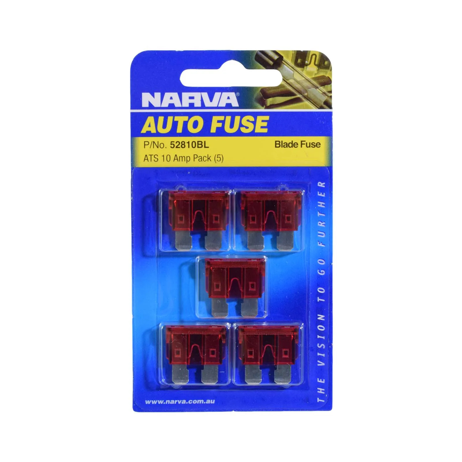 Narva Standard ATS Blade 10 AMP Red (5pk)