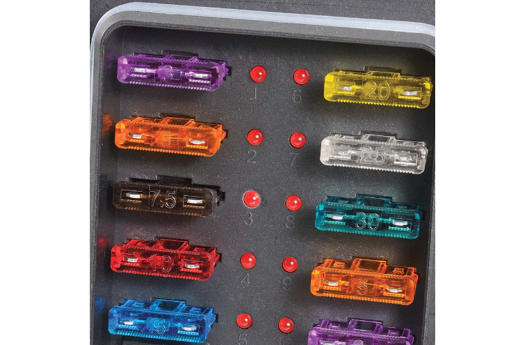 Narva 54445BL 10 Way Weatherproof Standard ATS Blade Fuse Holder