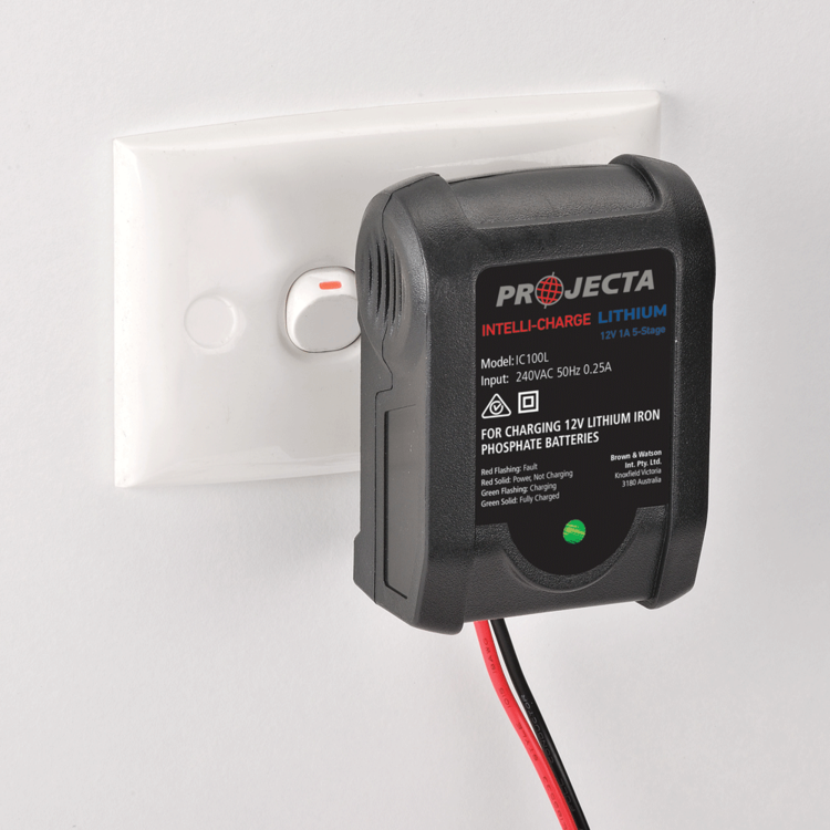 Projecta IC100L IntelliCharge 1A Lithium Battery Charger