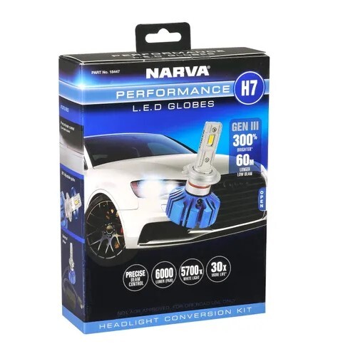 Narva 48328 - 12V 55W Plus 30 H7 Halogen Headlight Globe