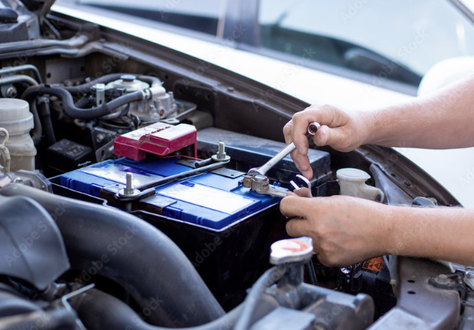 Road Side Battery Installation