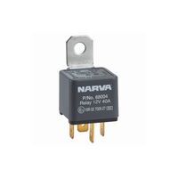 Narva 68004BL: 12V 40AMP Normally Open 4 Pin Relay with Resistor