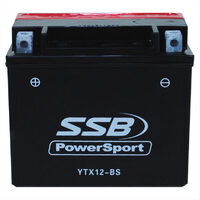 SSB YTX12-BS Powersport Battery
